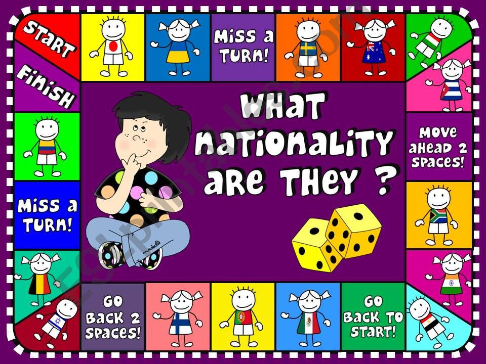 What nationality are they? - boardgame