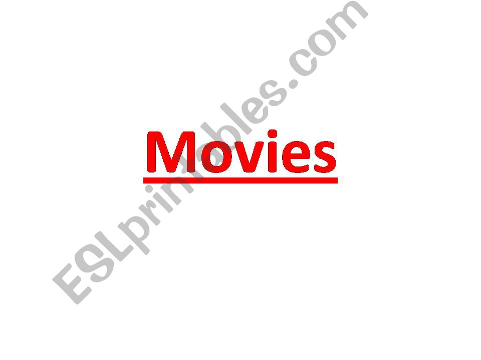 Types of Movies powerpoint