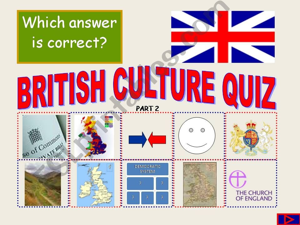British Culture Quiz Part 2 powerpoint