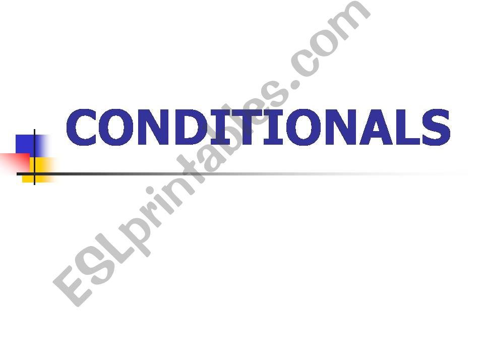 Conditionals with sample sentences