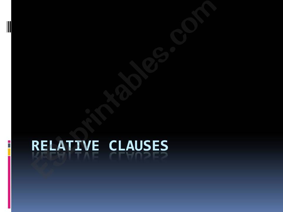 Relative clause powerpoint