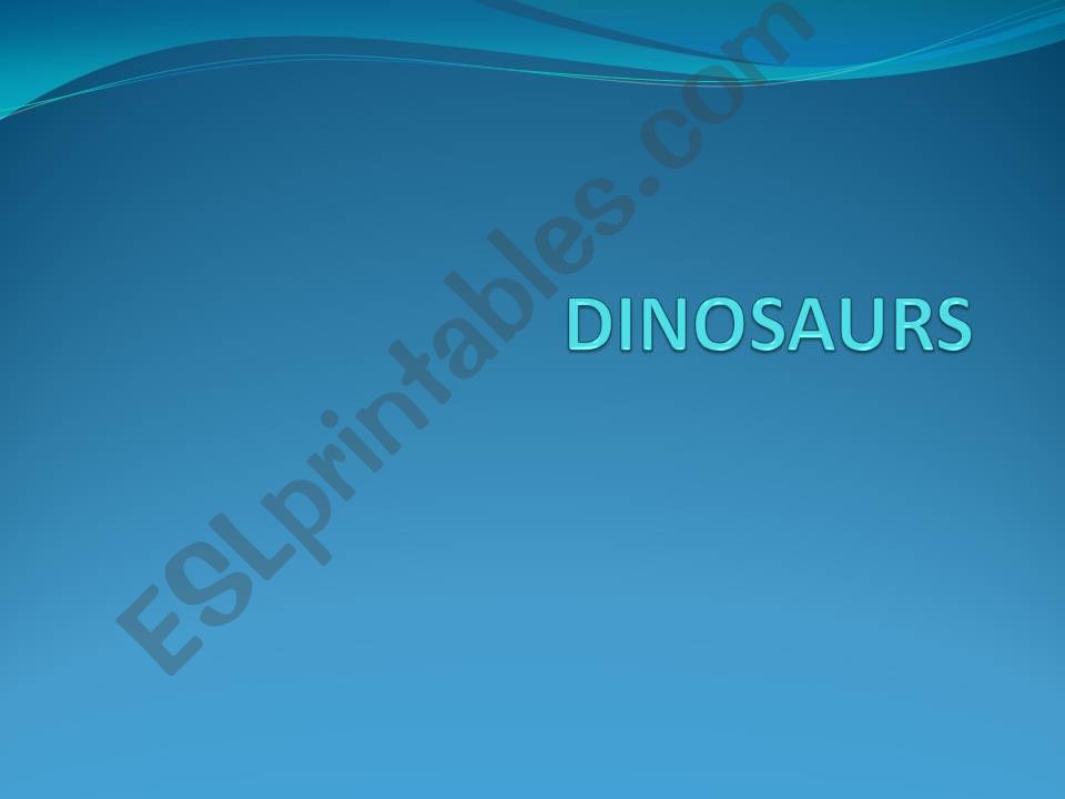 Dinosours powerpoint