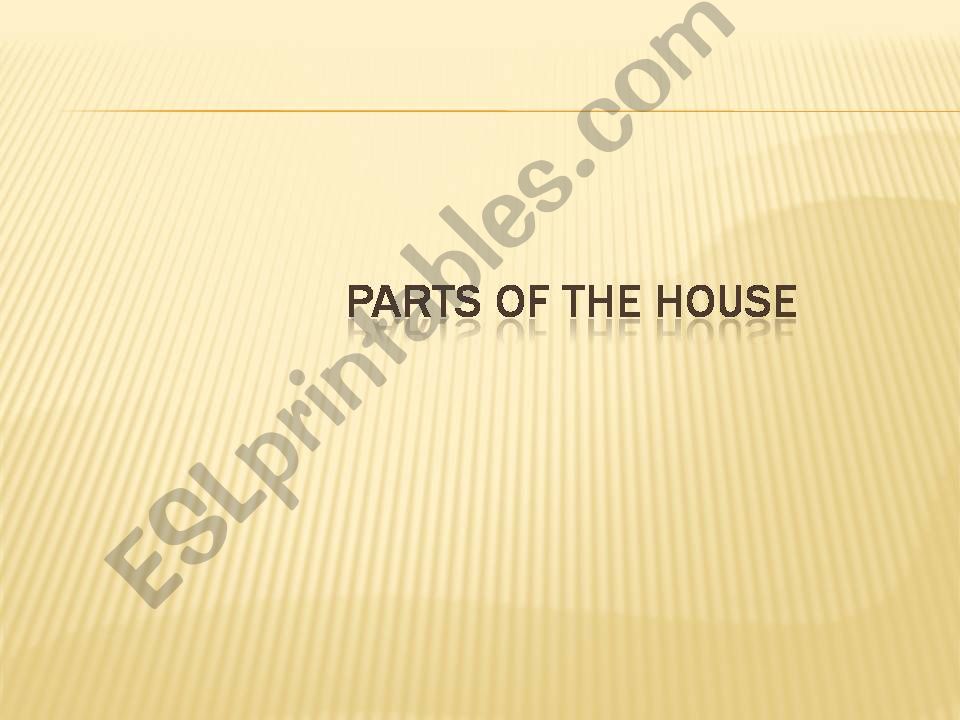 parts of the house powerpoint