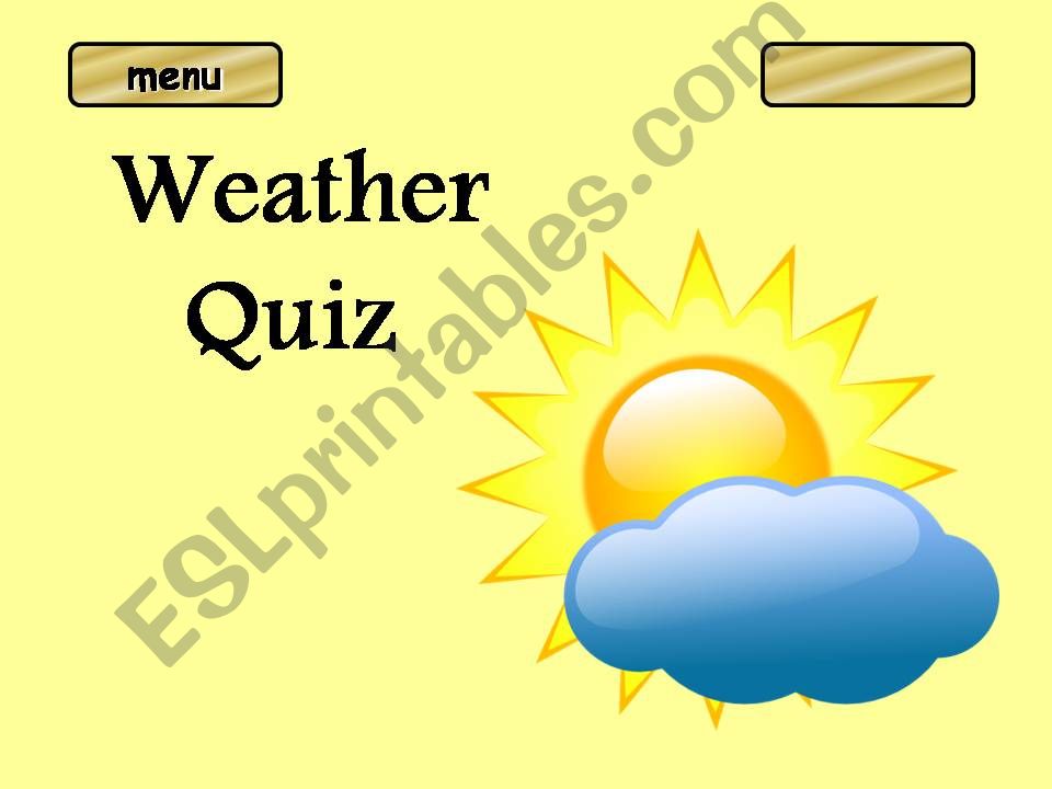 Weather Quiz  powerpoint