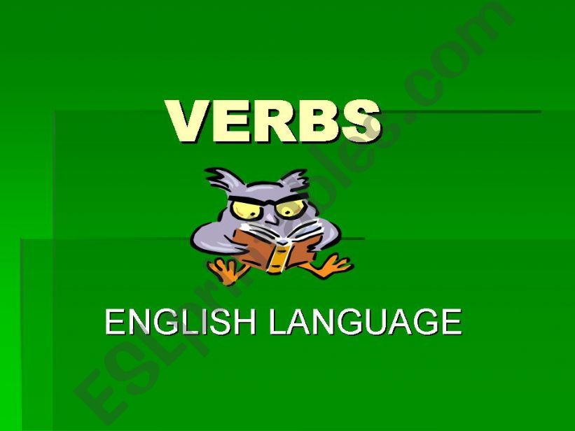 VERBS powerpoint