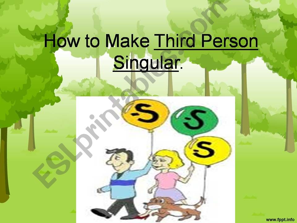 Third person singular spelling rules