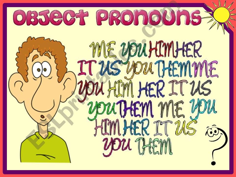 OBJECT PRONOUNS powerpoint