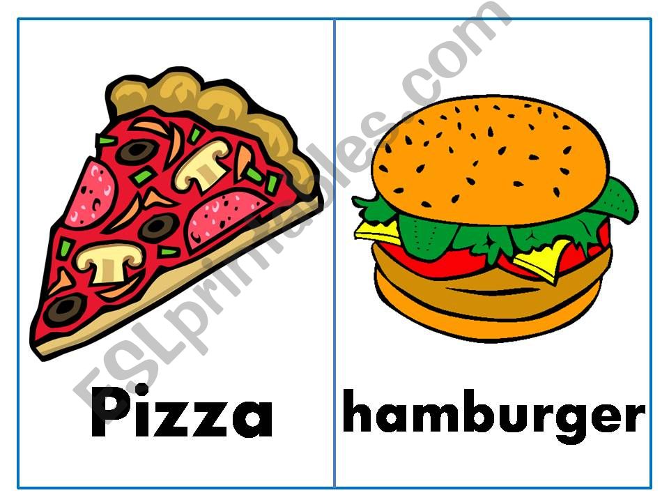 food flash-cards  powerpoint