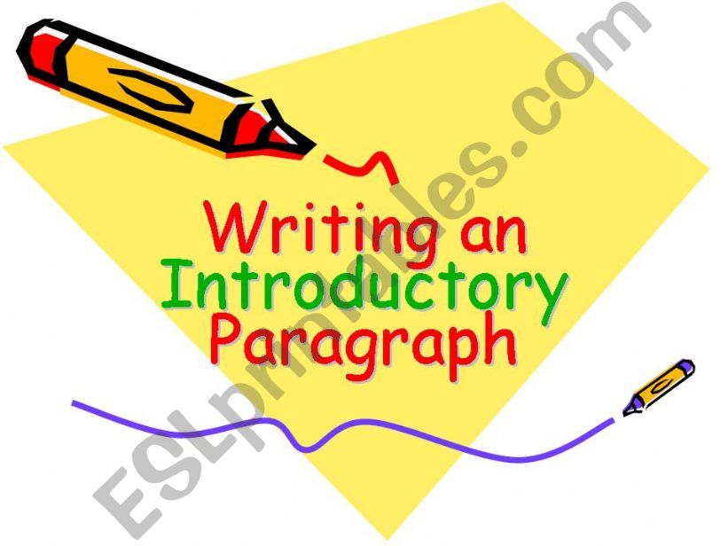 how to write an introductory paragraph in an essay