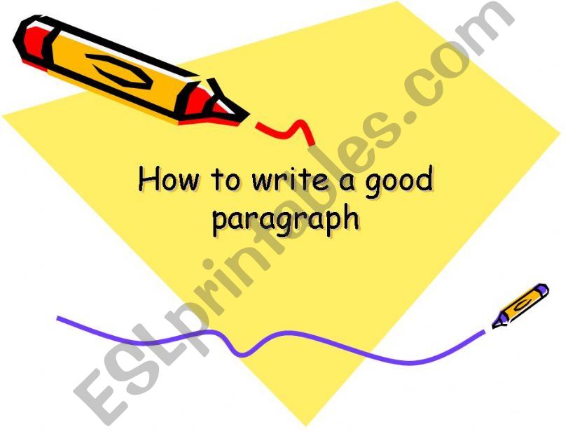 how to write a good body paragraph