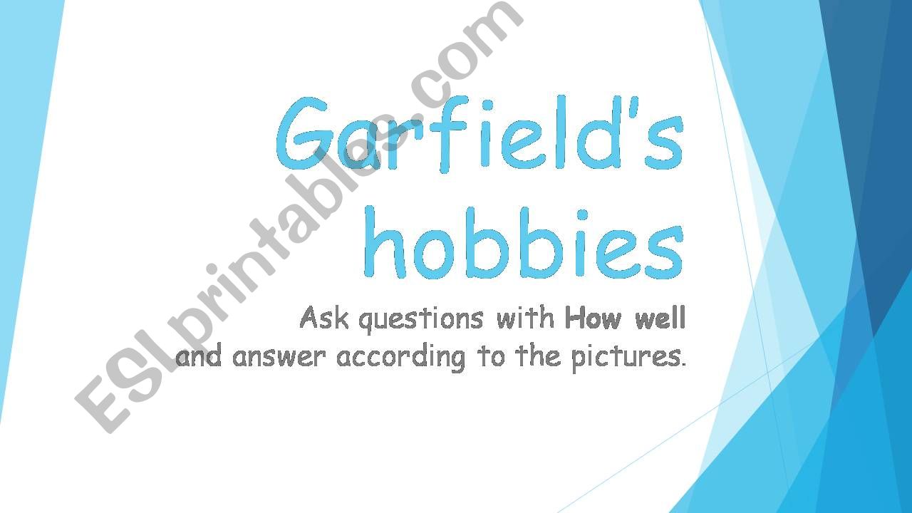 What can Garfield do ? powerpoint