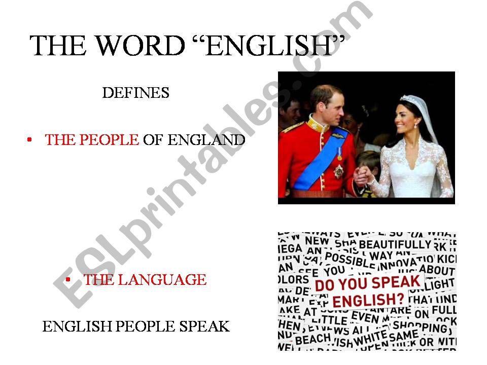 English did you know that?  powerpoint