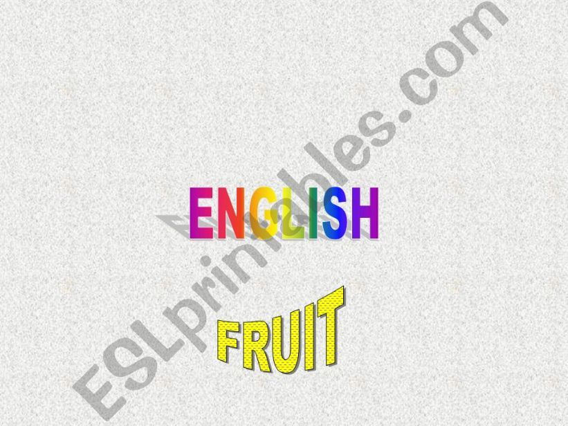 Fruits powerpoint