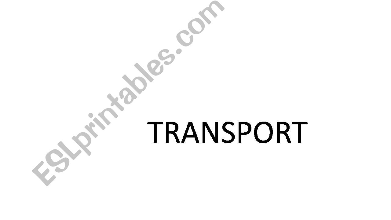 Transport powerpoint