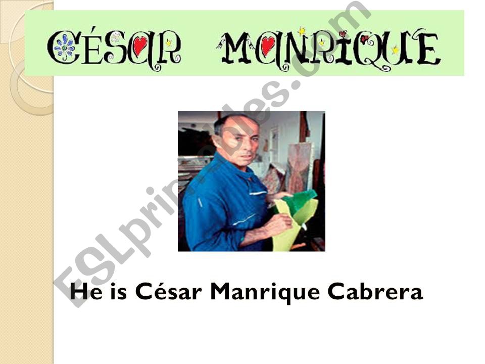 CÉSAR MANRIQUE powerpoint