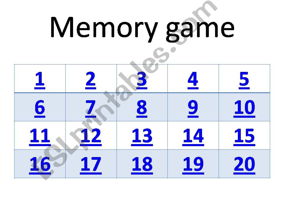 Clothes - memory game powerpoint