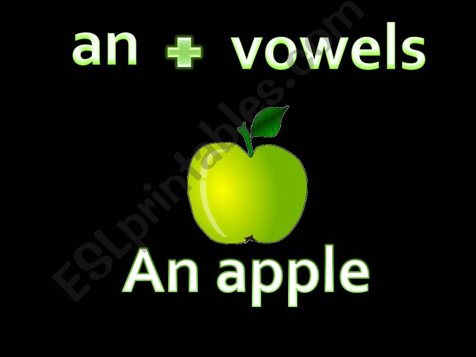 a - an powerpoint