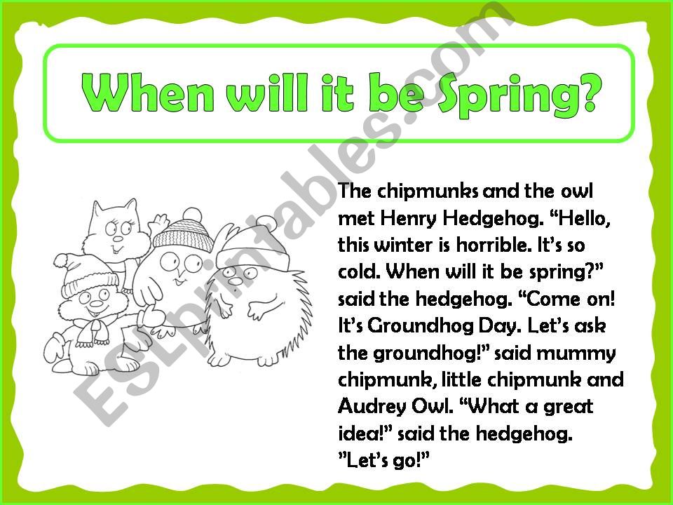When will it be Spring? *Part 2*