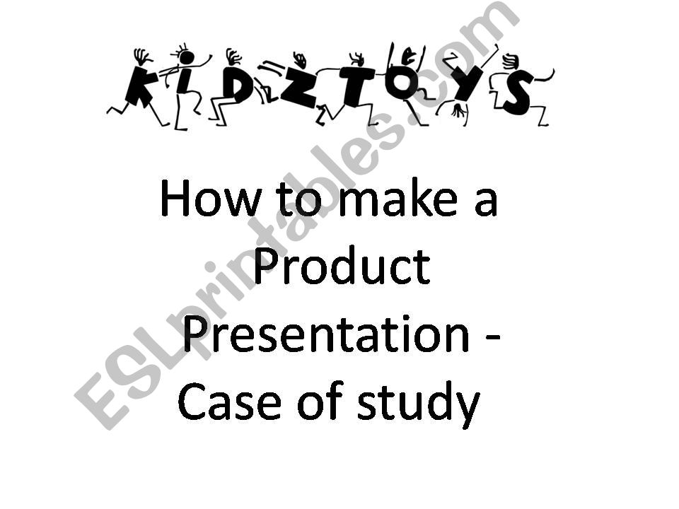 How to make a product presentation - Case of study