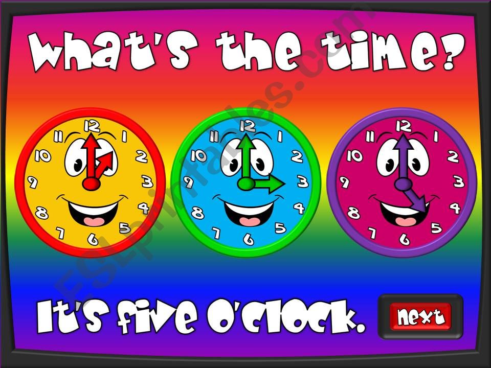 Whats the time? - multiple choice game