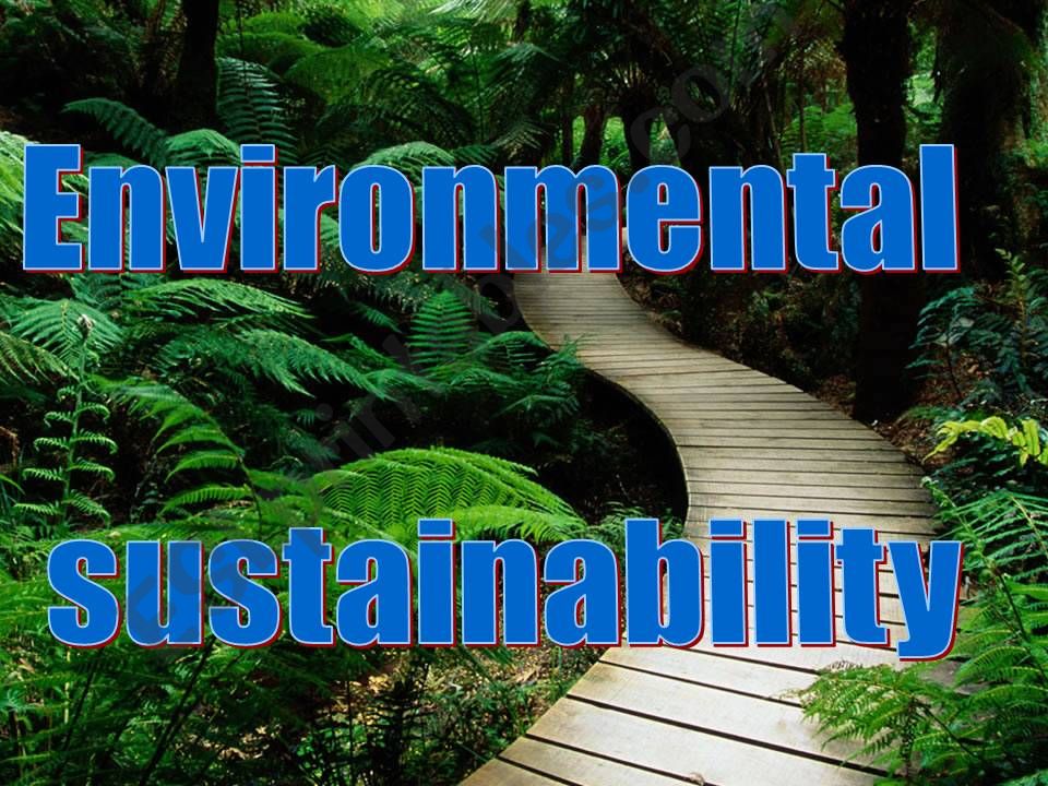 Environmental sustainability powerpoint