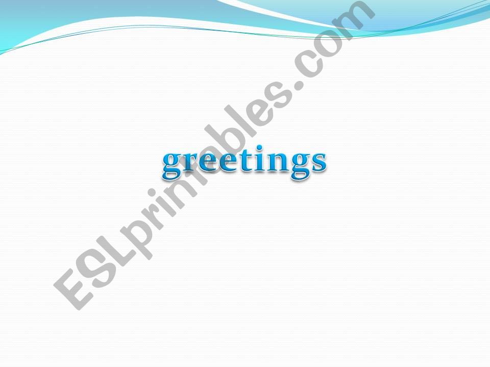 greetings powerpoint