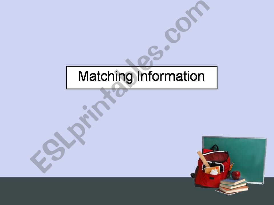 IELTS-Reading- Matching information