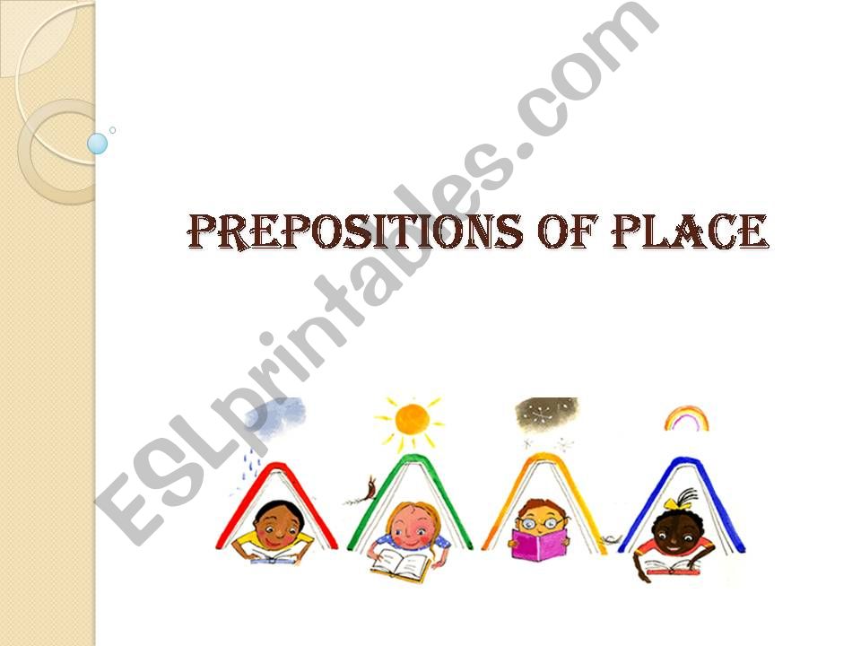 Prepositions of place powerpoint