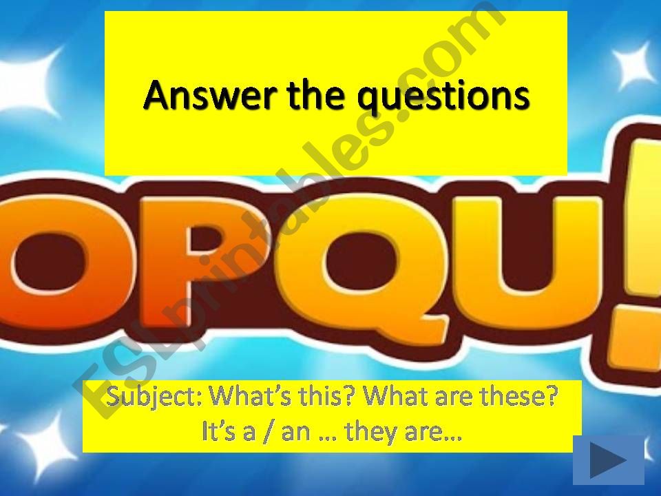 MyThings Quiz powerpoint