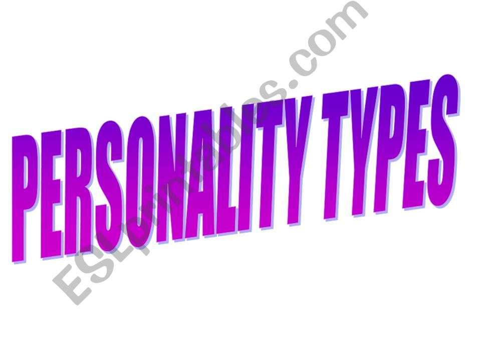 PERSONALITY powerpoint