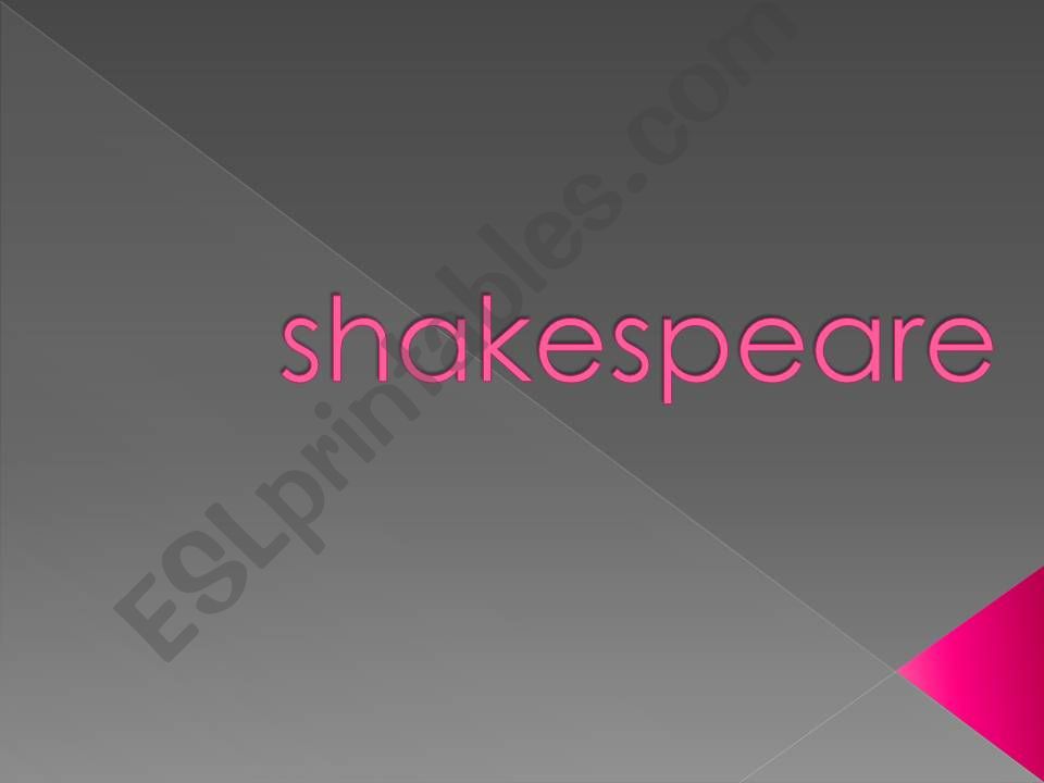 shakespeare powerpoint