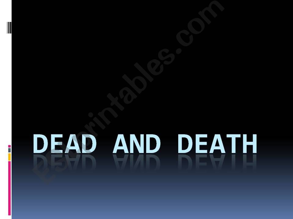 dead and death idioms powerpoint