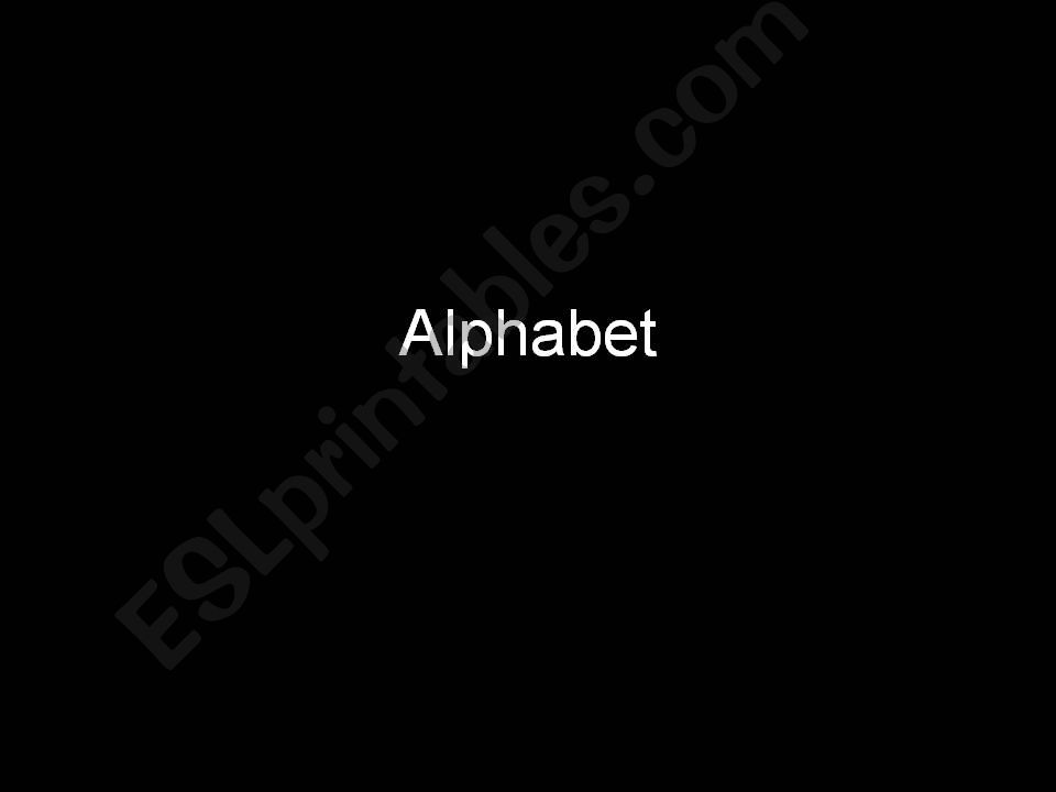 Alphabet for Grown Ups powerpoint