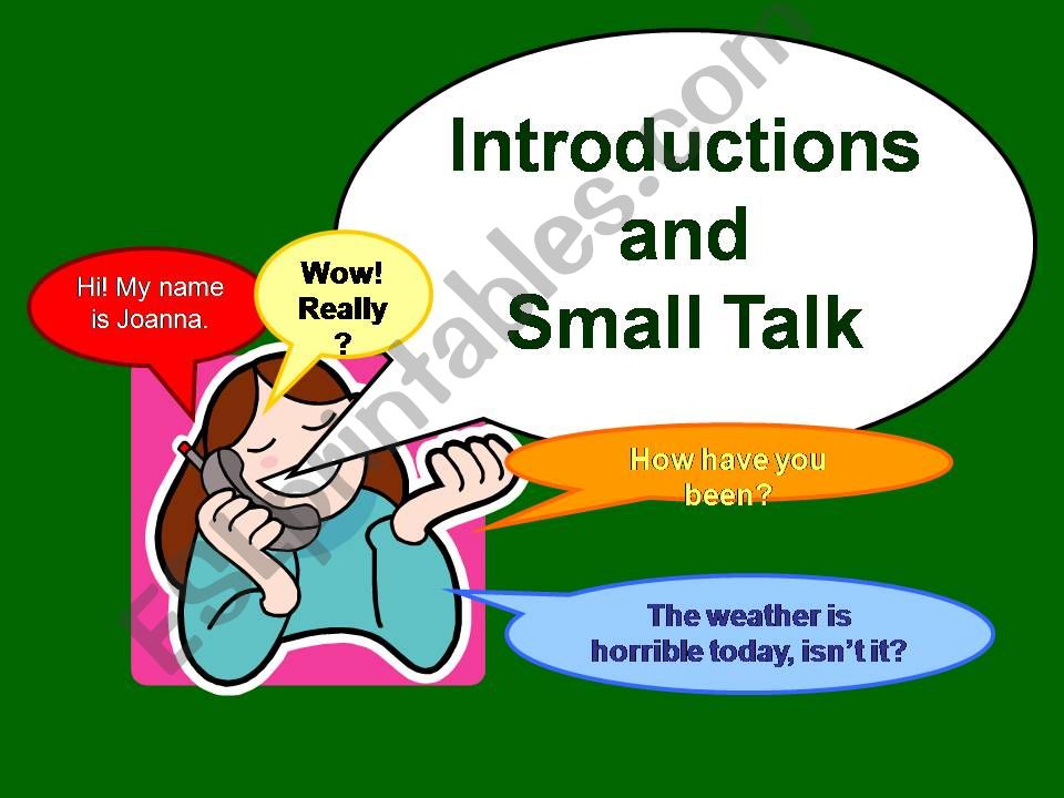 Small Talk powerpoint