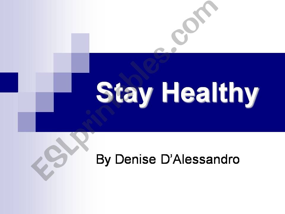 healthy tips powerpoint