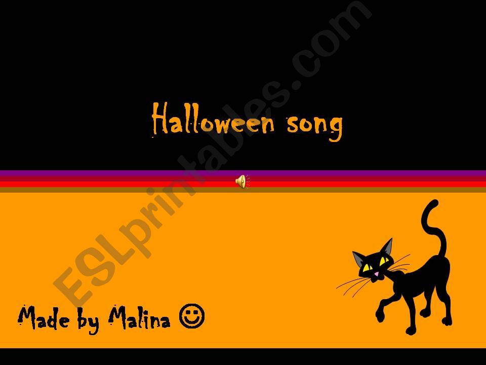 Halloween song powerpoint