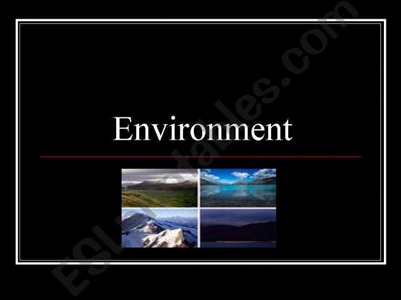 Environment - Recycling powerpoint