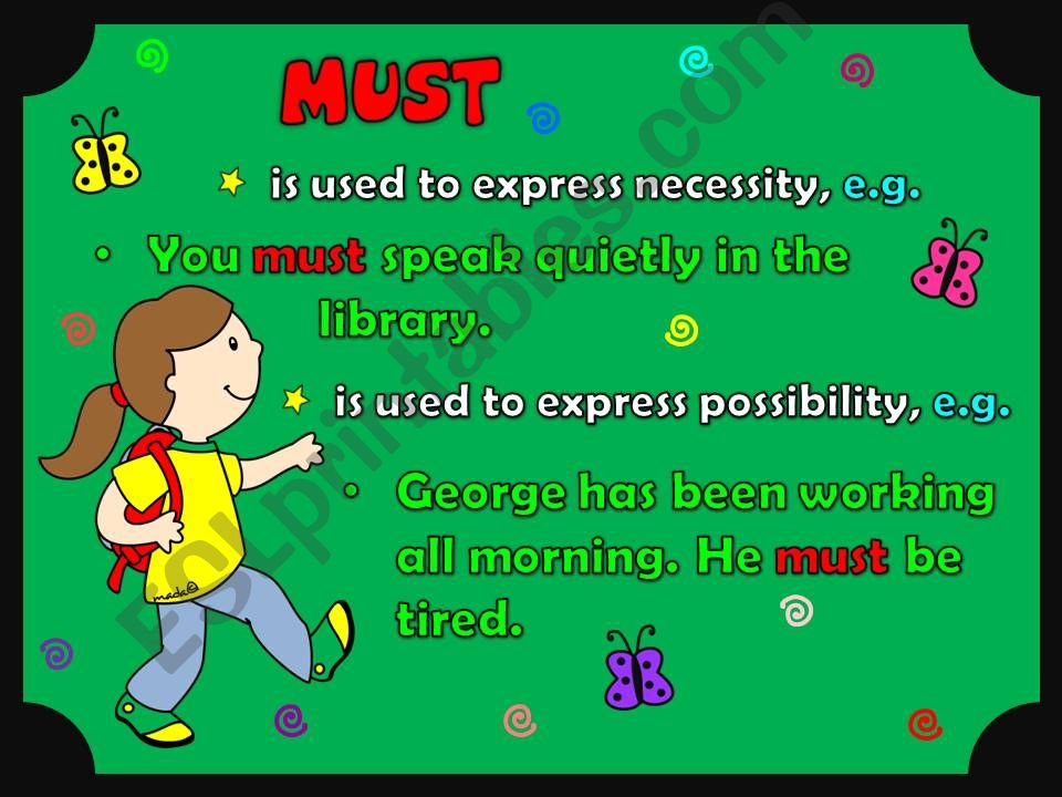 Modal verbs - grammar guide (3/4)