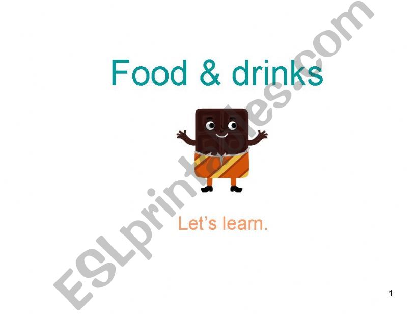 Fodd & Drinks Part I powerpoint