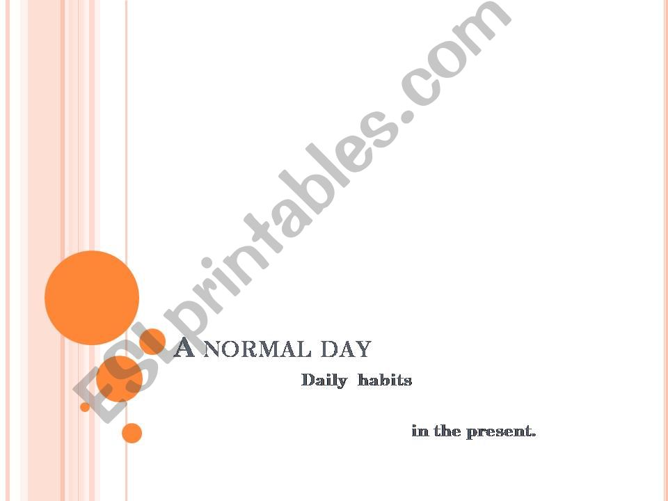 Daily Routines powerpoint