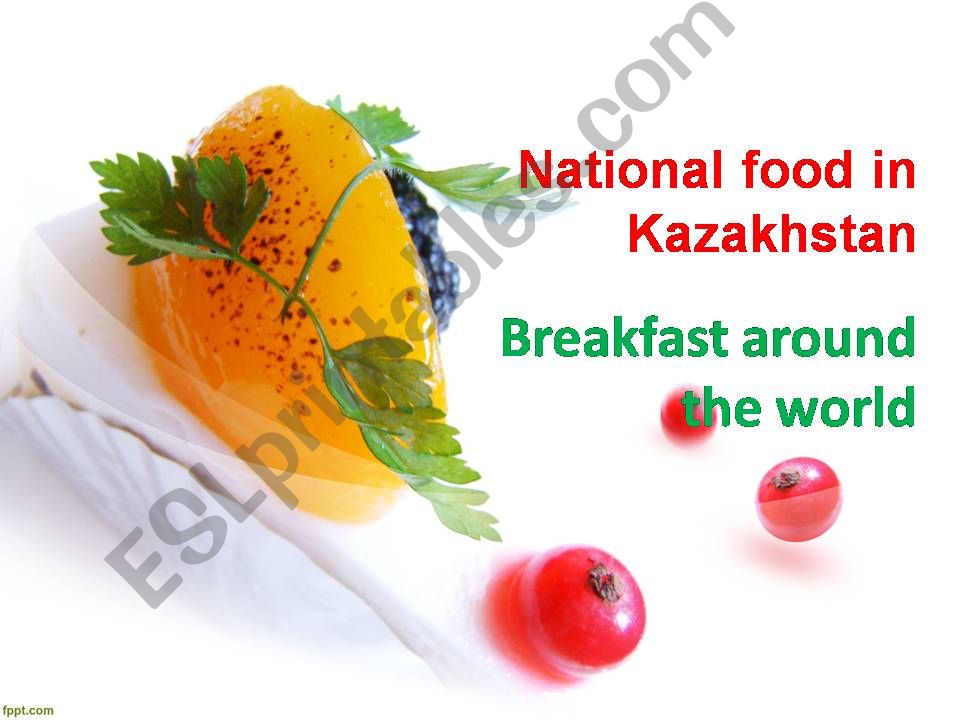 national food of Kazakhstan powerpoint