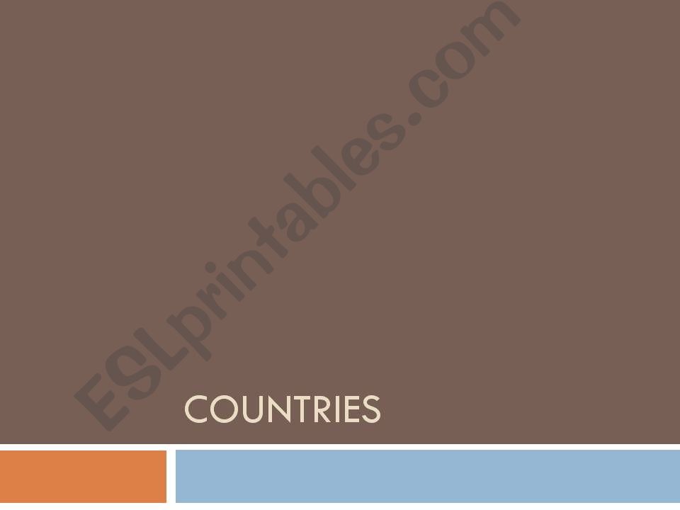 Countries powerpoint