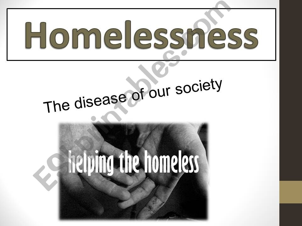 HOMELESSNESS powerpoint