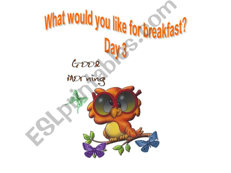 What would you like for breakfast? (Part 2)