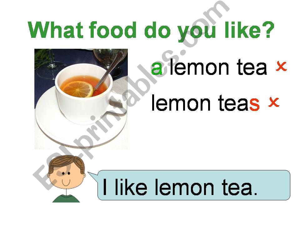 What food do you like?  powerpoint