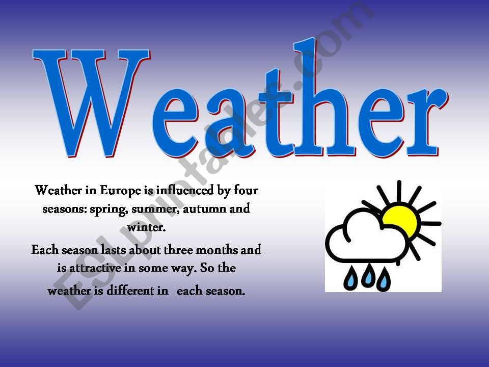 WEATHER powerpoint