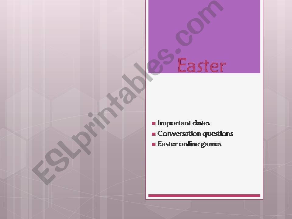 Easter holidays powerpoint