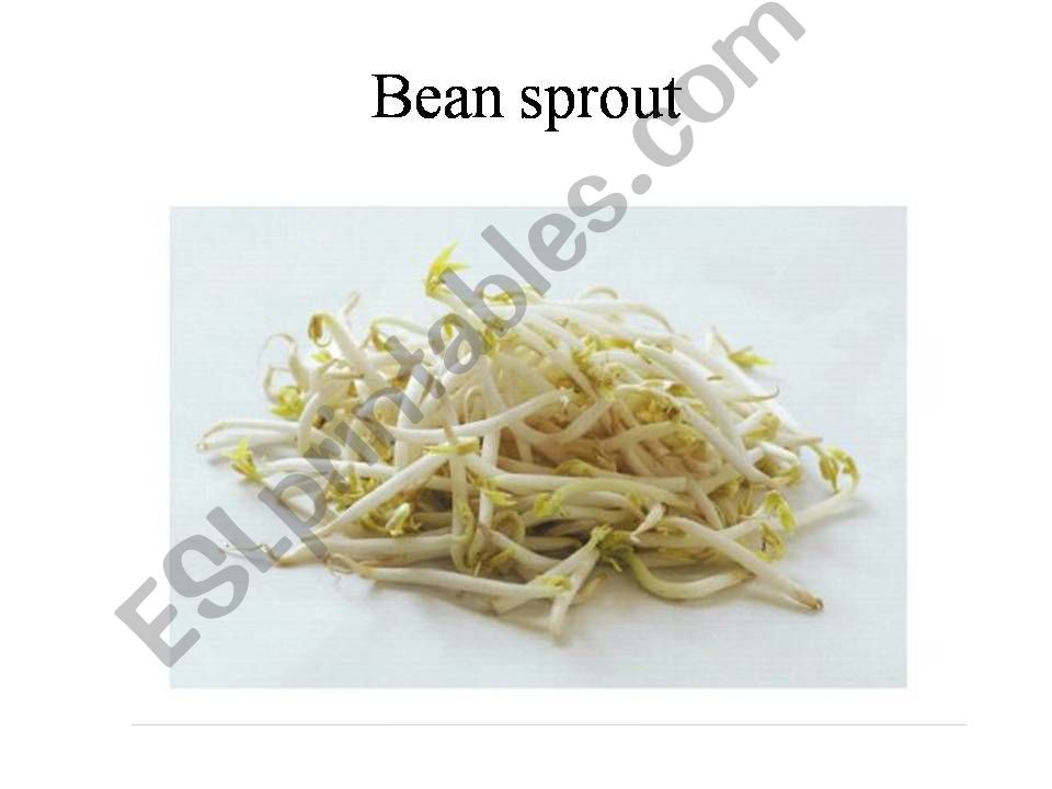 Asian vegetables flash card powerpoint