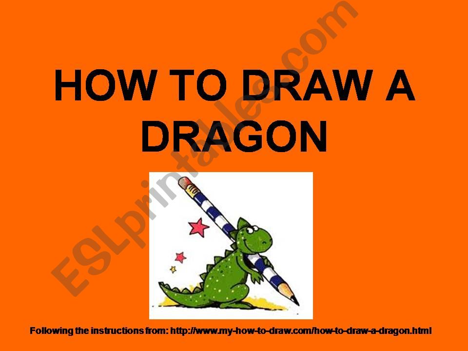 Saint George. How to draw a dragon