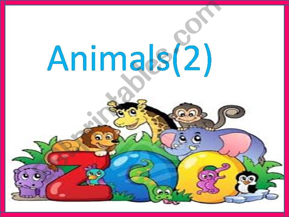 Animals(2) powerpoint